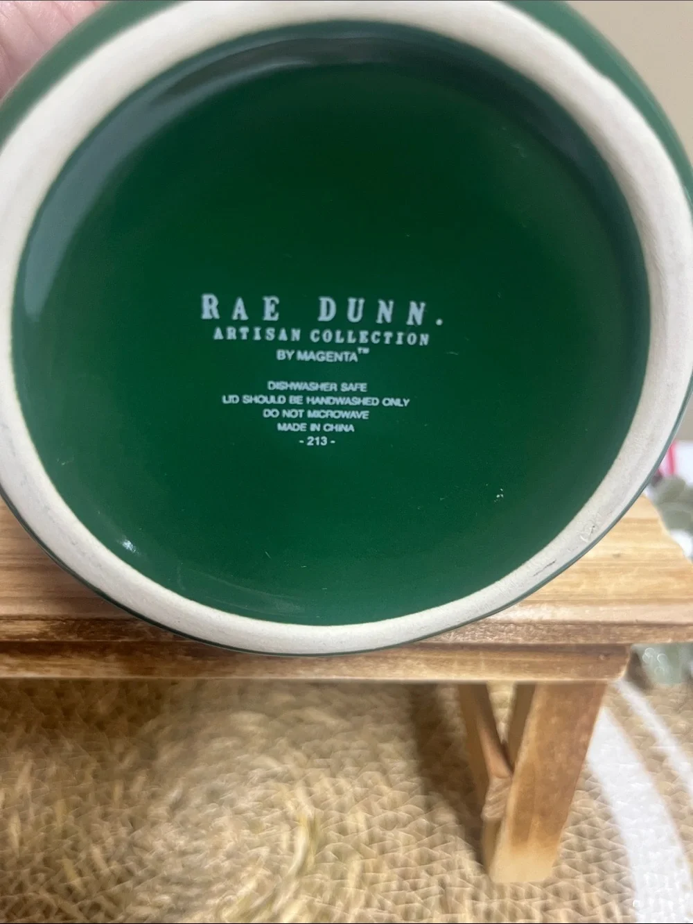 Rae Dunn Santa’s Elf Baby Canister